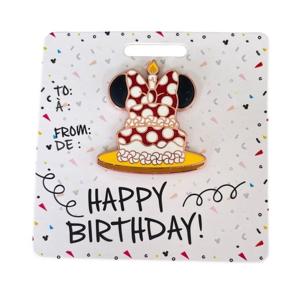 Disney Accessories - Disney Minnie Mouse Happy Birthday Cake Pin